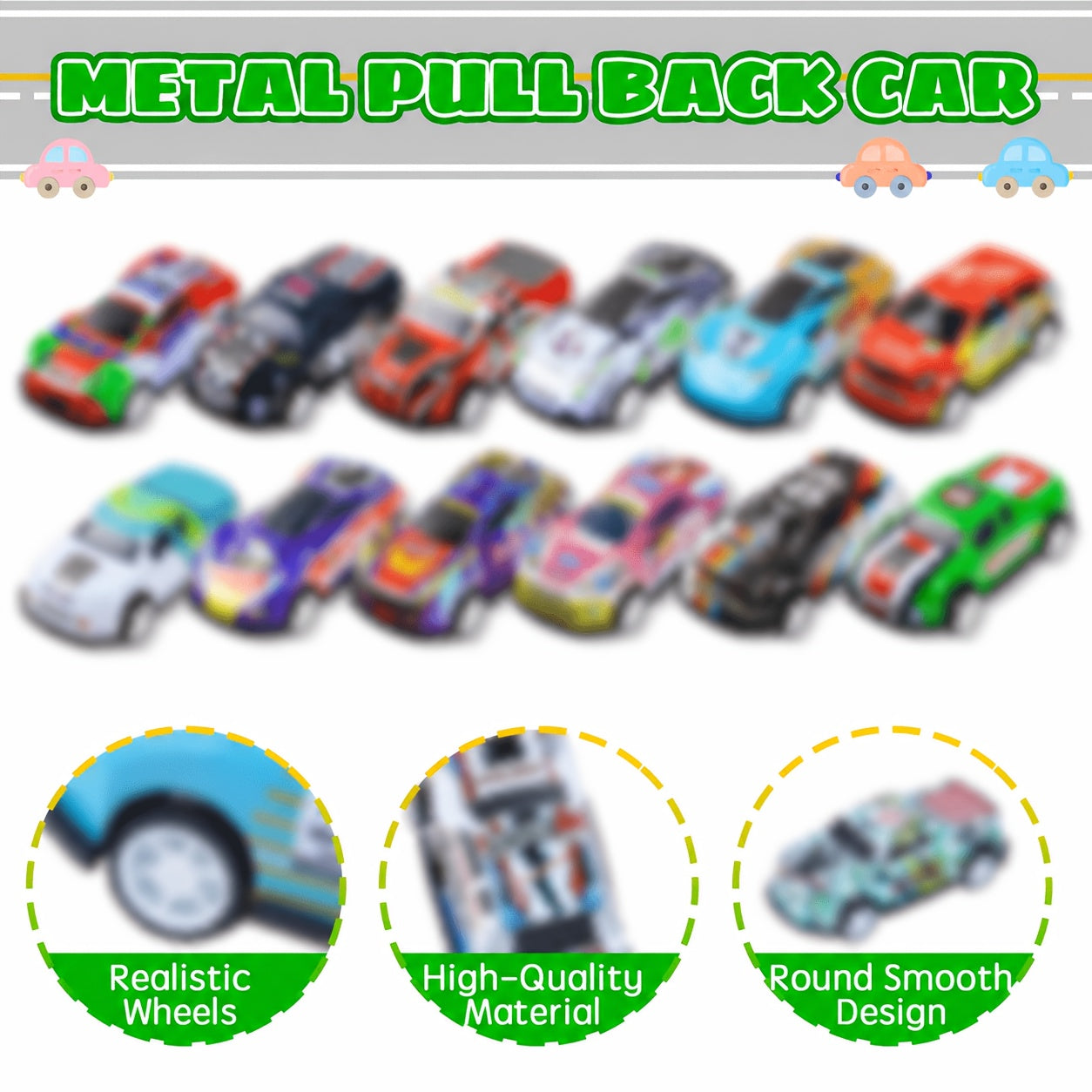 Pull Back Cars Bulk 72pcs Mini Race Cars for Kids - Party Favors Classroom Prizes Goodies Bag Fillers Easter Basket Stuffers Birthday Gifts Ages 3+