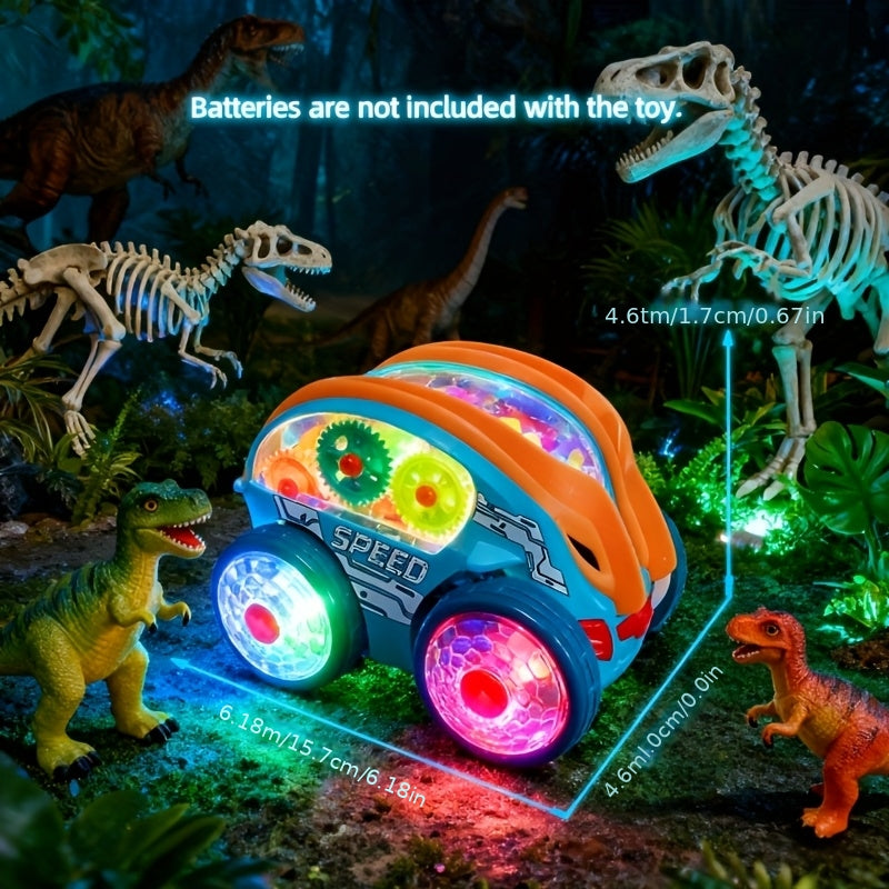 Automatic Dump Truck Toy with Colorful Lights & Music Auto Rolling Fun – Kids Birthday Christmas Halloween Thanksgiving Party Gift Boys Girls