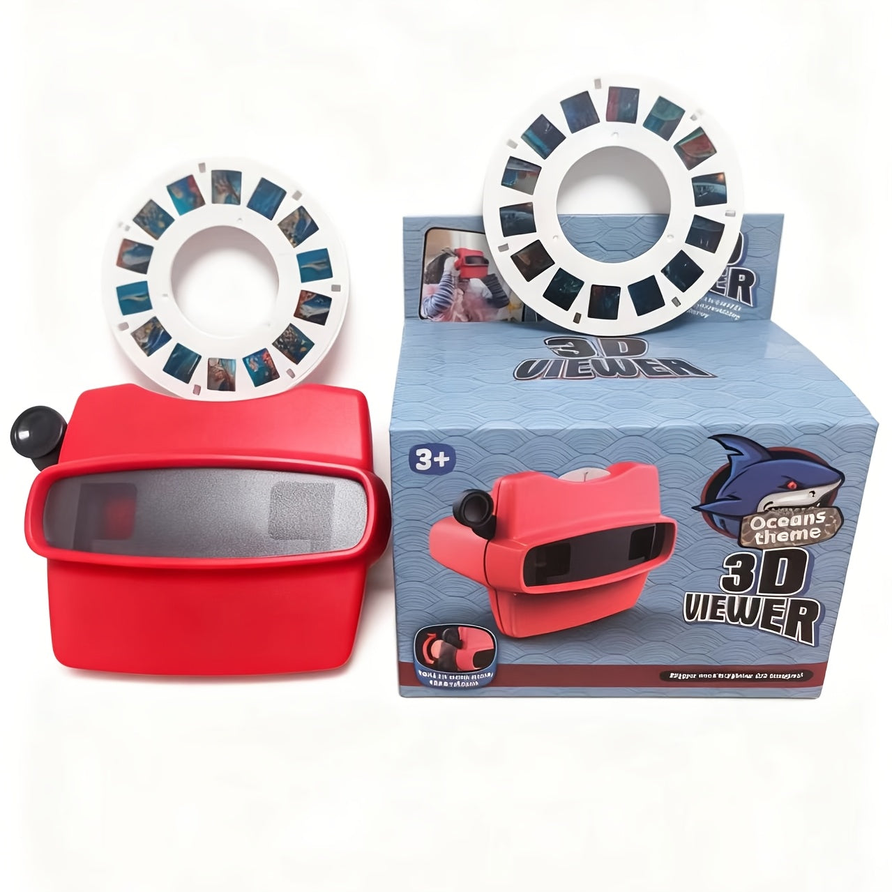 Kids 3D Slide Viewer Toy with Slides – Educational Viewing Machine Space Ocean Animals Dinosaurs Themes for Toddlers & Children Ages 3+