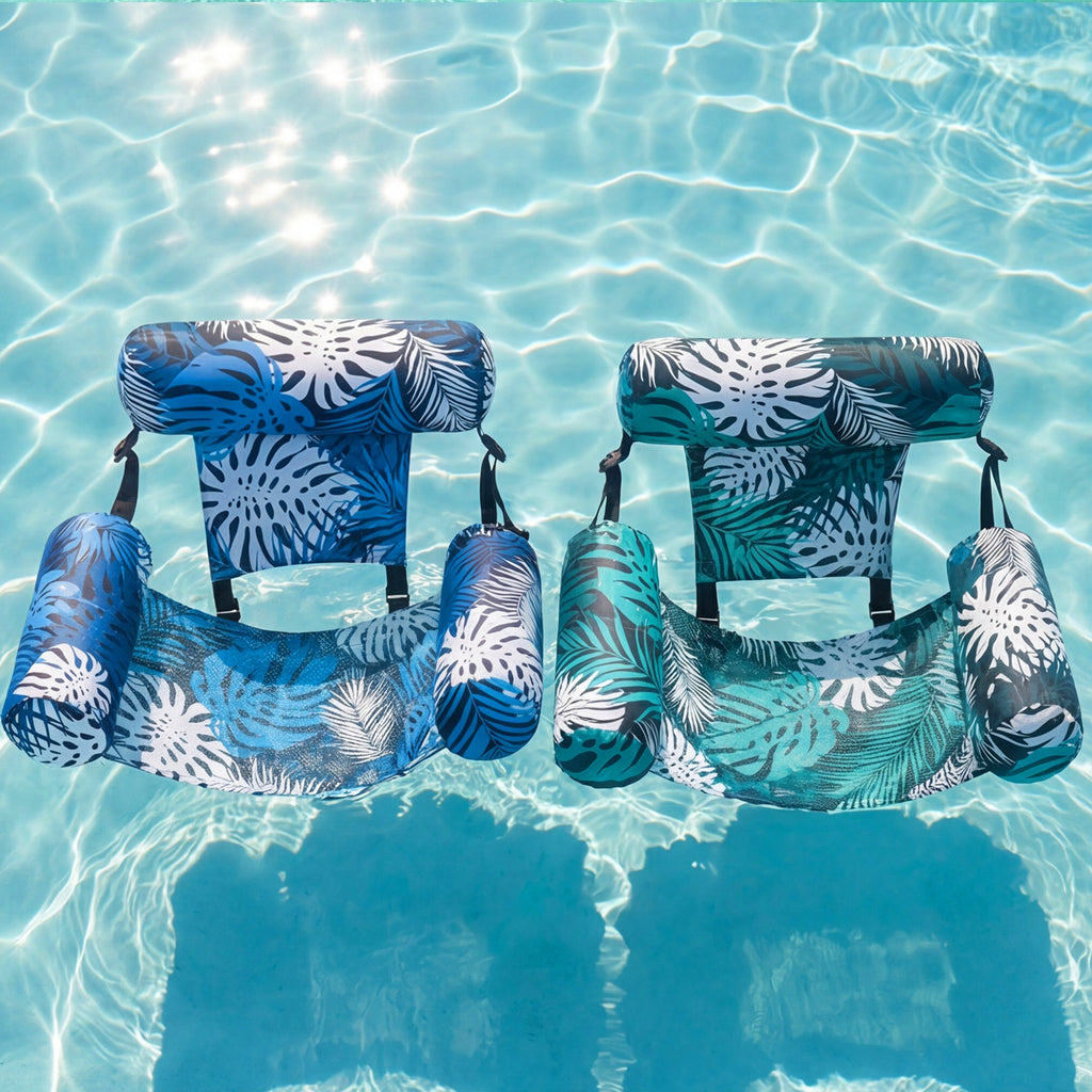 Inflatable Pool Float Chair Leaf Design Lounger for Adults – Portable Floating Seat for Pool Beach Lake Summer Party, 1 or 2 Pack