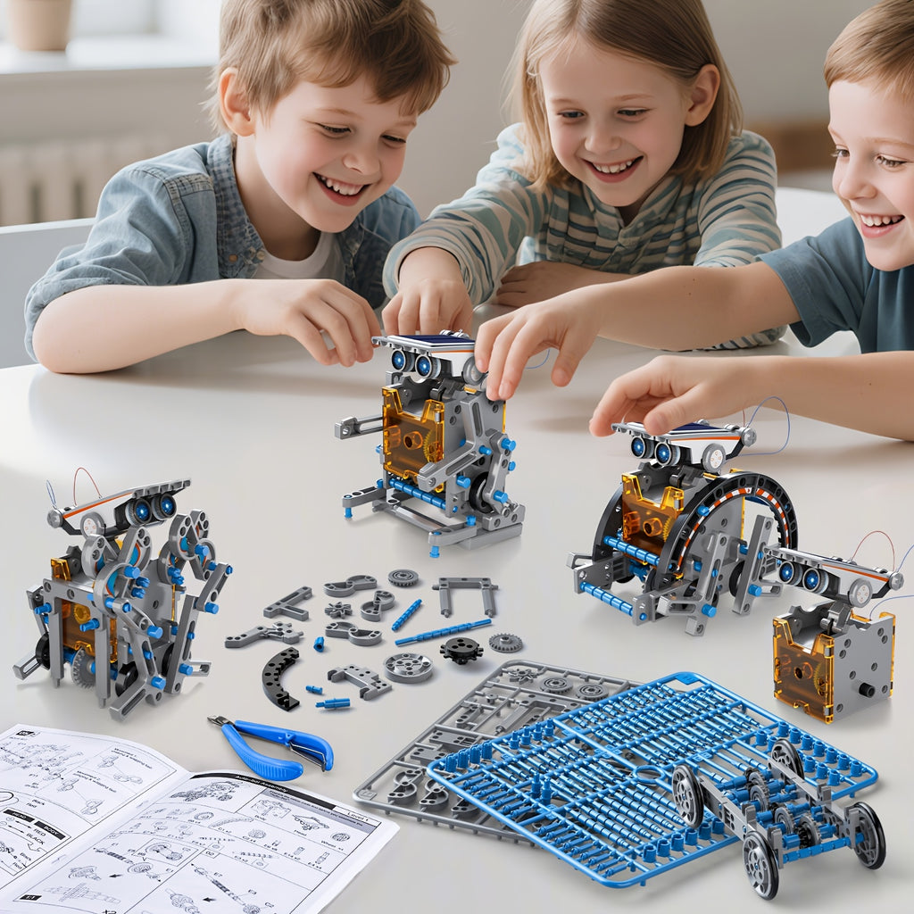 12-in-1 Solar Robot Kit for Kids – STEM Building Science Experiment Toy Educational Gift for Boys & Girls Ages 8-13