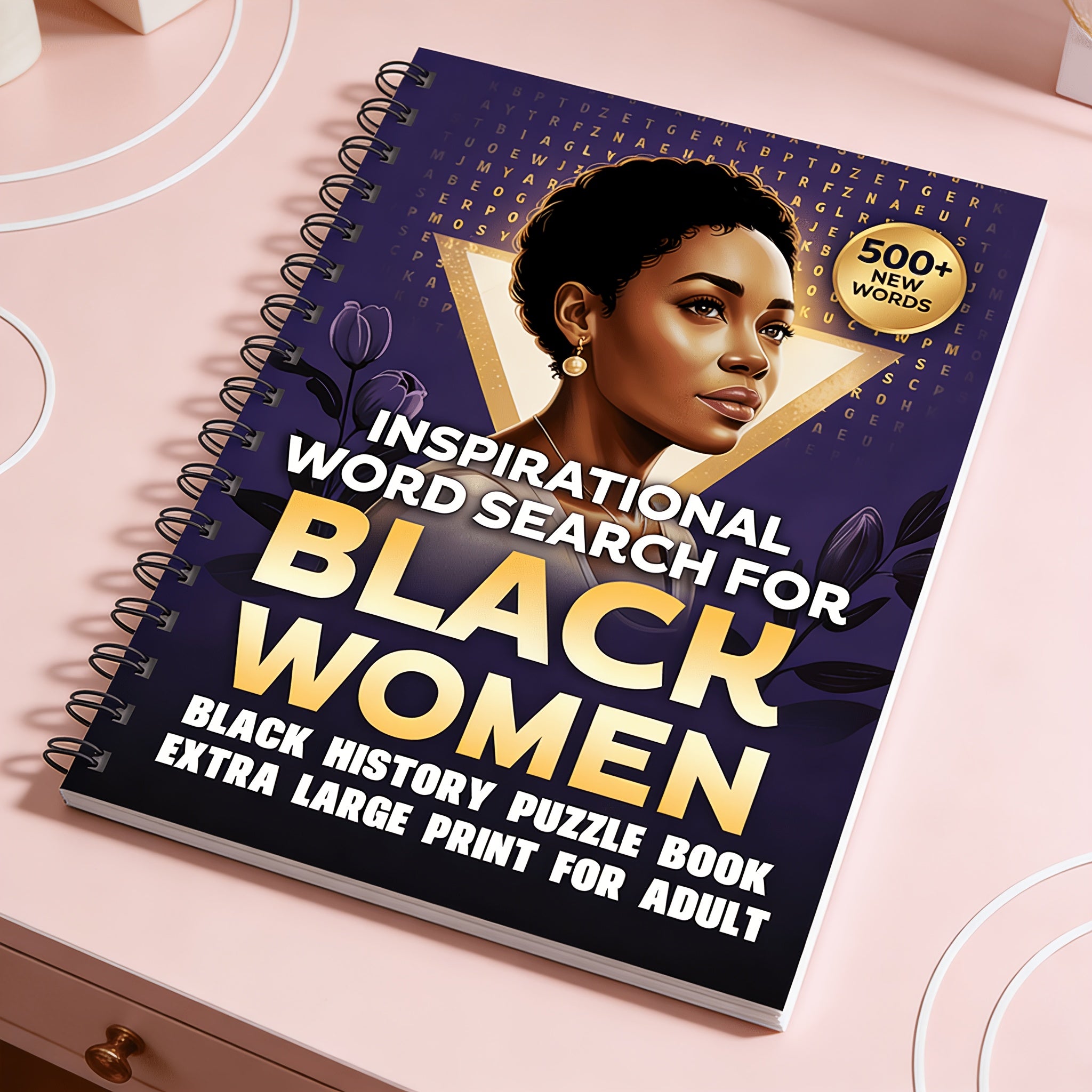 500+ Black History Word Search Puzzle Book for Adults & Seniors – Large Print, 500+ Challenging Games, Brain Activity, Memory Improvement & Cognitive Training Gift