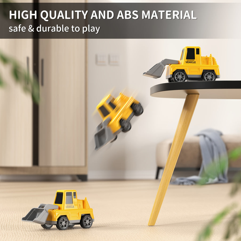 Construction Vehicles Transport Truck Carrier Toy for Kids Ages 3-7 – Car Hauler Playset for Boys & Girls, Birthday & Christmas Gift