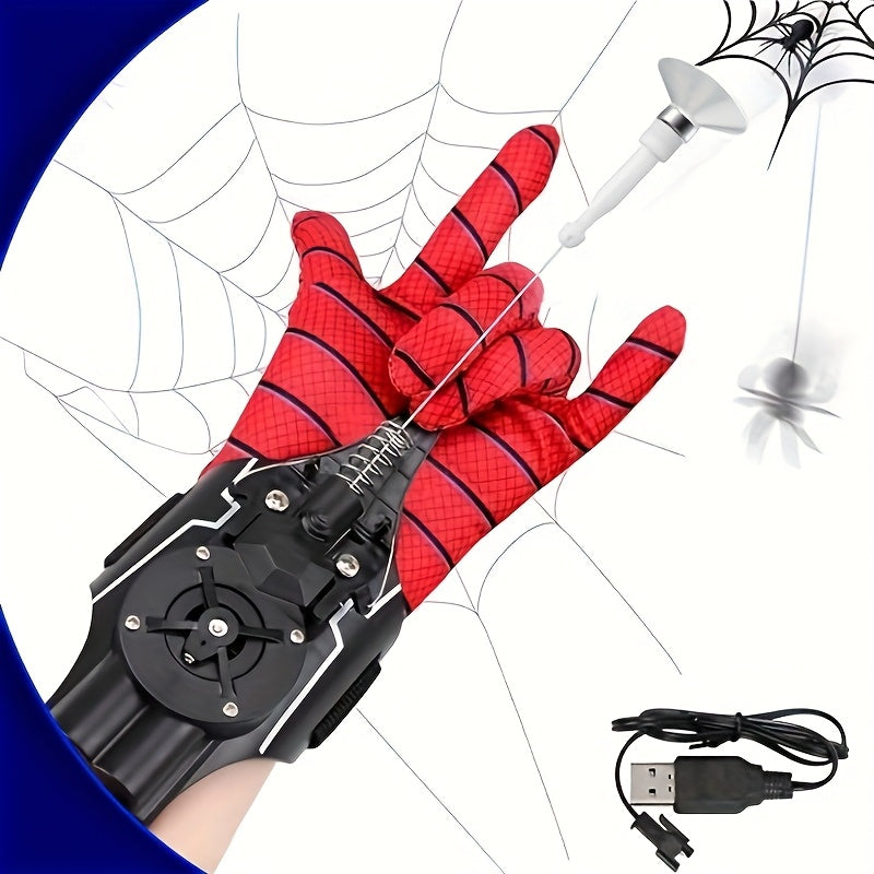 Auto Retractable Rope Eject Toy USB Rechargeable 9.4 Feet Hand-Launching Gadget for Kids Outdoor Role Play Interactive Game – Birthday Halloween Christmas Gift for Boys