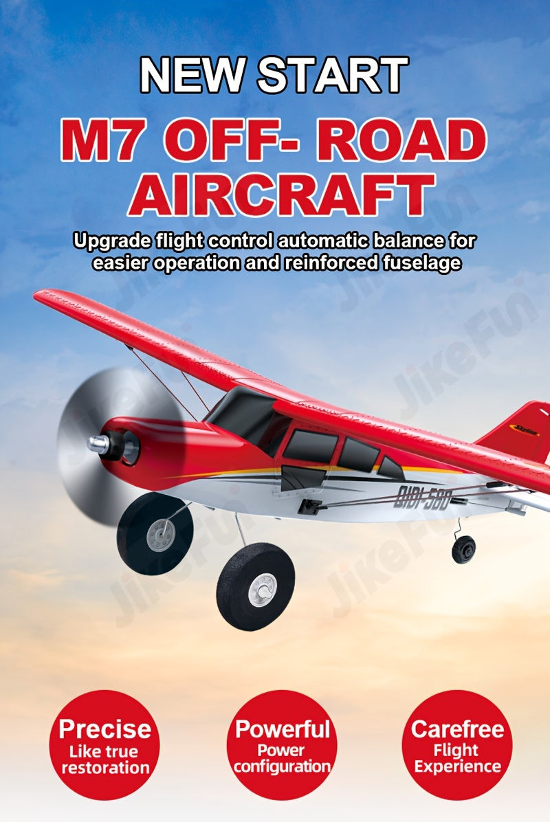 M7 RC Airplane 6-Channel Brushless Fixed Wing with 6-Axis Gyro 3D Stunts 120M Range EPP Foam Aircraft – Remote Control Plane Toy for Beginners & Advanced Pilots Kids Teens Gift
