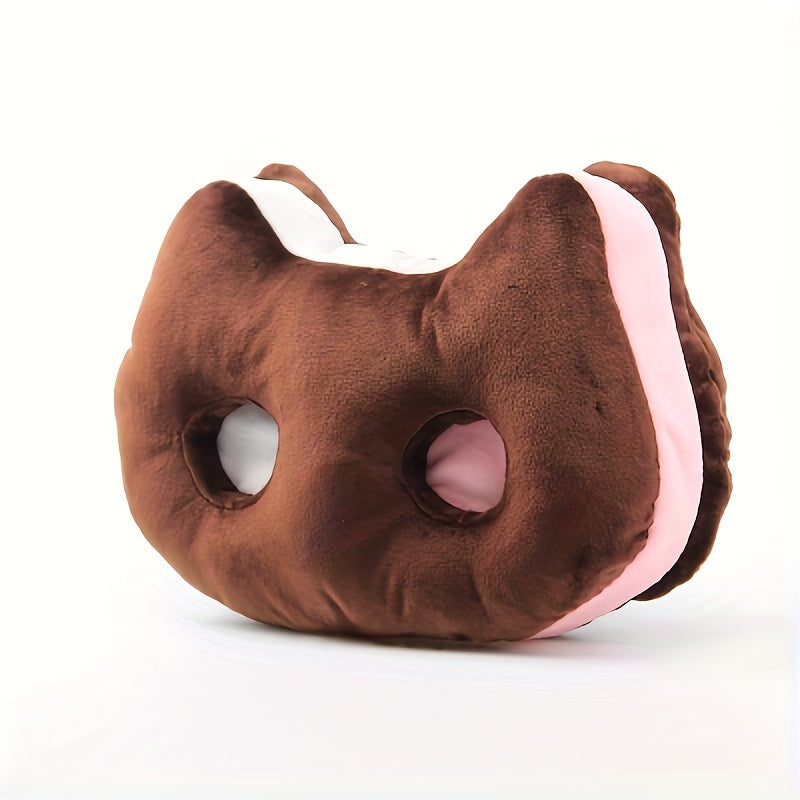 Cookie Brownie Kitten Plush 9 Inch – Cute Anime Cat Stuffed Animal Pillow, Soft Space Universe Kawaii Cat Plush Toy Gift for Kids Girls Room Decor