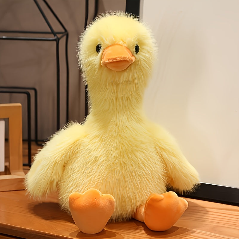 Duck Plush Stuffed Animal Toy 13 Inch – Super Soft Cartoon Duck Stuffed Animal in Yellow Pink White Black, Perfect Birthday Christmas Halloween Gift for Kids Toddlers Girls Boys
