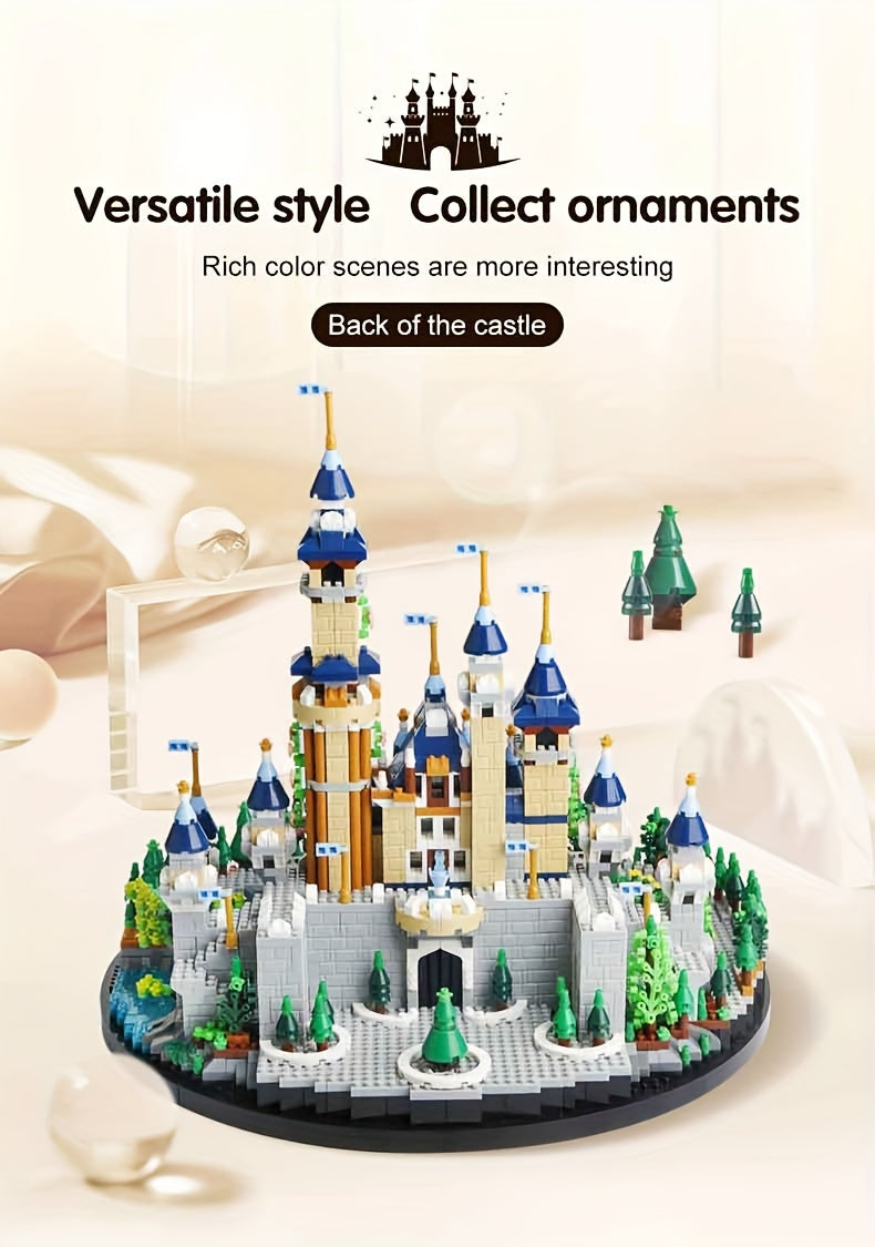 Princess Castle Building Blocks 3600pcs Fairytale Construction Toy for Girls – Educational Decorative Castle Model Kit with Gift Box, Room Decor – Birthday Valentine Easter Holiday Gift
