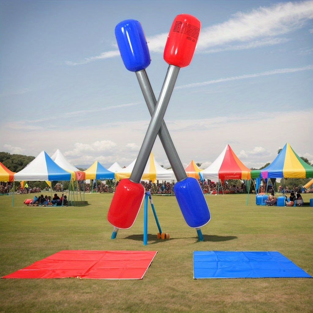 Inflatable Boxing Stick Set PVC Jousting Boppers with Cushion Pads for Adults Teens Party Team Building Bar Outdoor Fun Ages 14+ Birthday Christmas Gift