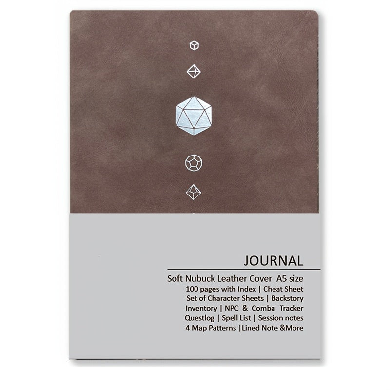 DnD RPG Journal for D&D 5e 5R Players, 100-Page All-in-One Character Sheet Notebook with Quest Log, Spell Tracker, NPC Manager & Game Guide, Gift for Dungeon Masters