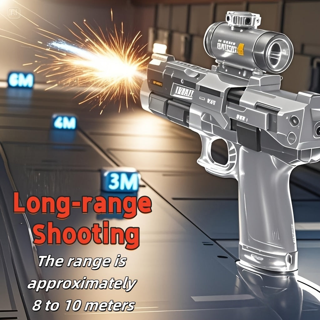 2pcs Automatic Water Gun High-Speed Long Range LED Light Soaker Blaster Toy for Boys Girls Kids Outdoor Summer Pool Beach Birthday Gift