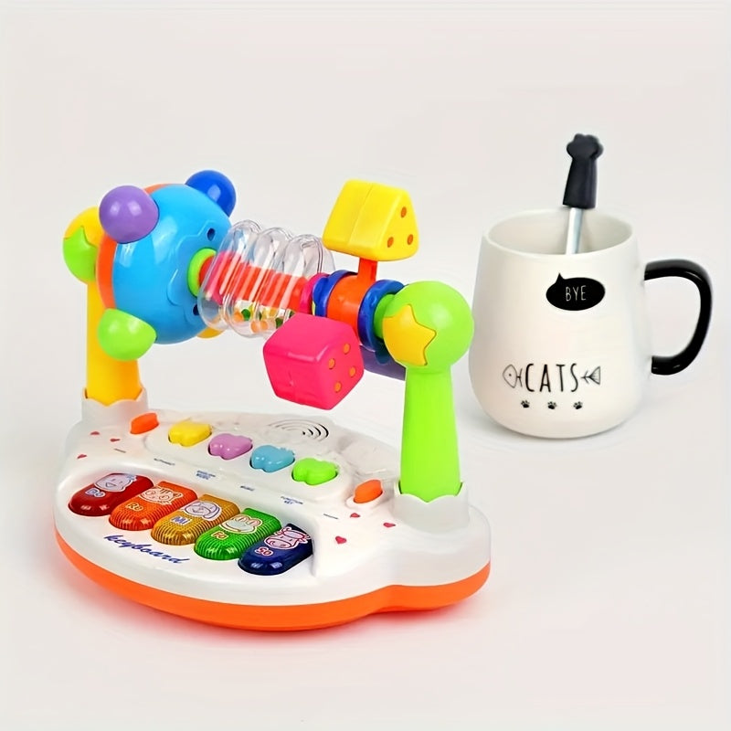 Kids Piano Keyboard Toy with Light Up Keys & Pre-Loaded Songs – Early Music Education for Toddlers Boys Girls Birthday Christmas Gift No Battery Needed