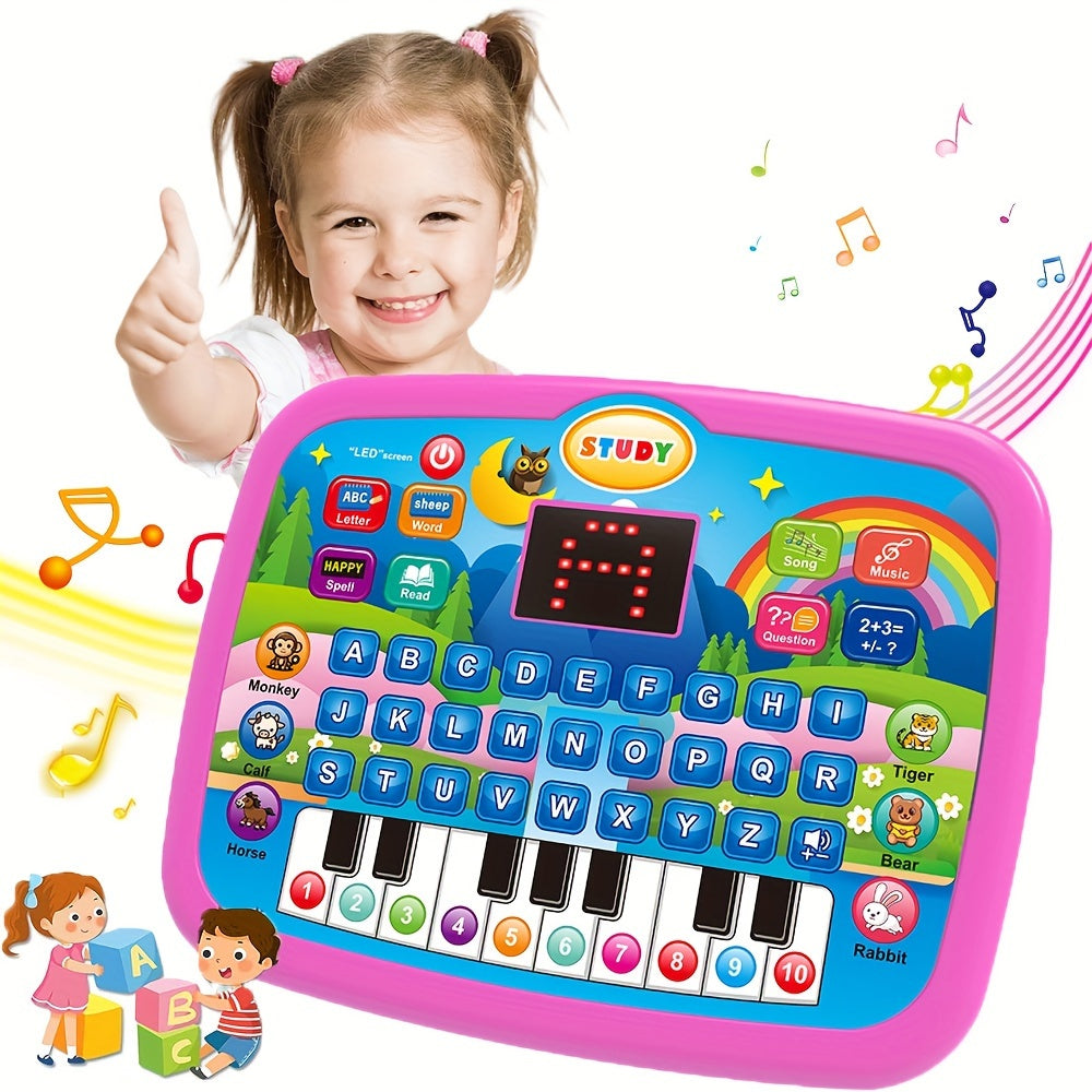 Kids Educational Learning Machine with 2.2" Screen – Alphabet, Numbers, Music, Animal Sounds & Piano – Early Learning Tablet Toy for Toddlers & Preschoolers