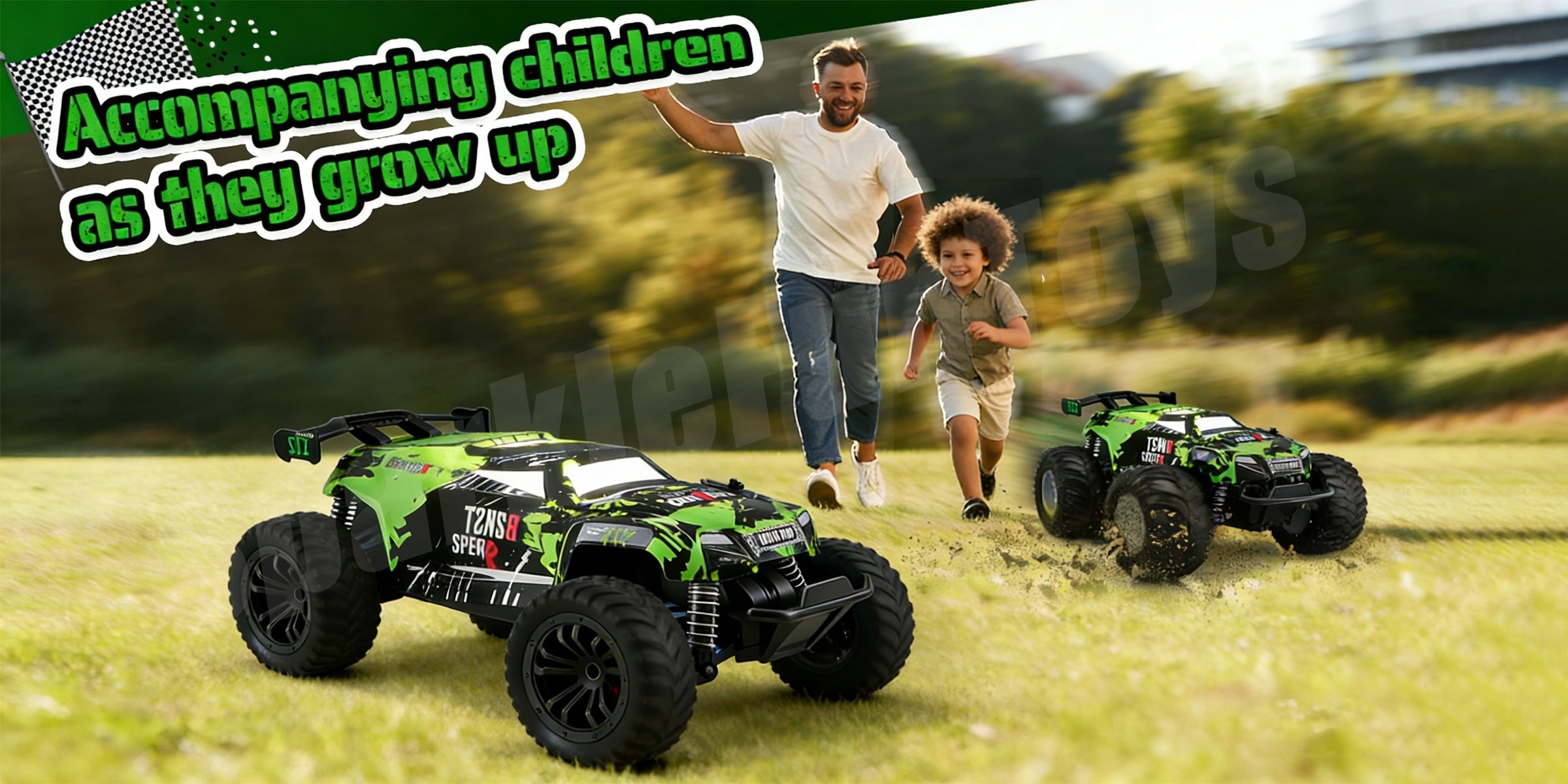 High-Speed 4WD Off-Road RC Truck 40KM/H+ Racing Class All-Terrain Remote Control Car with 2.4GHz Controller – Fast RC Vehicle Gift for Boys Kids Ages 3+
