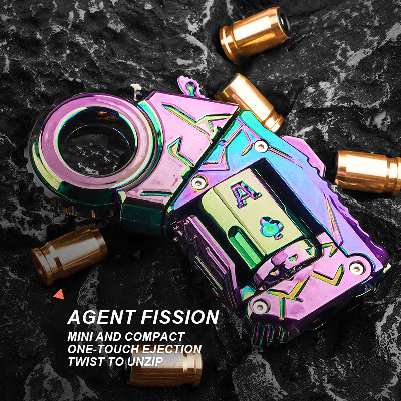 Metal EDC Fidget Toy Set 26 Pcs for Adults – Alloy Stress Relief Spinner Gun with Soft Tips & Steel Target, Multi-Mode Desk Toy for Focus, Office, Gaming & Travel Gift