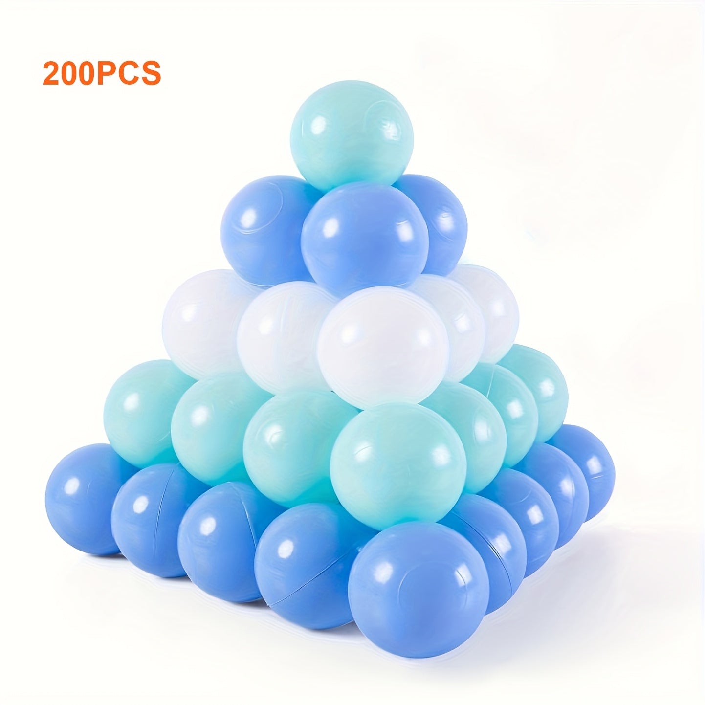 Ocean Balls for Infants Toddlers 100 200 Pack - Non-Toxic PE Colorful Ball Pit Balls for Baby Sensory Play, Hand-Foot Coordination Color Learning, Safe Play Balls for Ball Pit Pool, Baby Gift