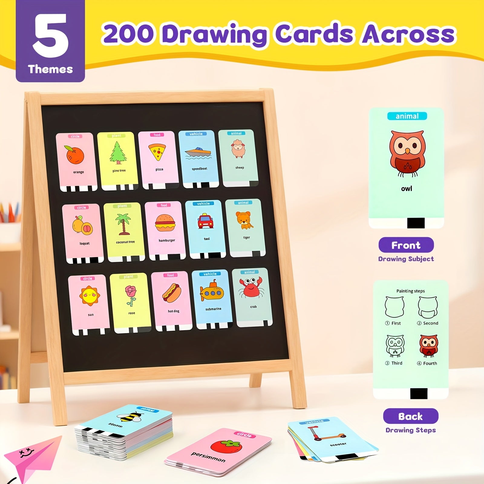 Drawing Robot for Kids with 200 Learning Cards & 12 Color Pens – Penguin Art Robot Toy, Interactive STEM Educational Drawing Toy for Boys Girls Ages 3+, USB Charging
