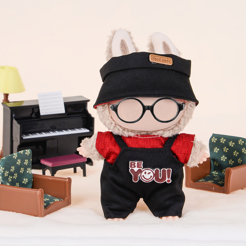 6pcs Labubu Doll Clothes Set for 17cm Dolls – Mixed Style Outfits Pack, Soft Durable Fabric, Adorable Doll Wardrobe Gift for Girls Ages 3+, No Doll or Shoes Included