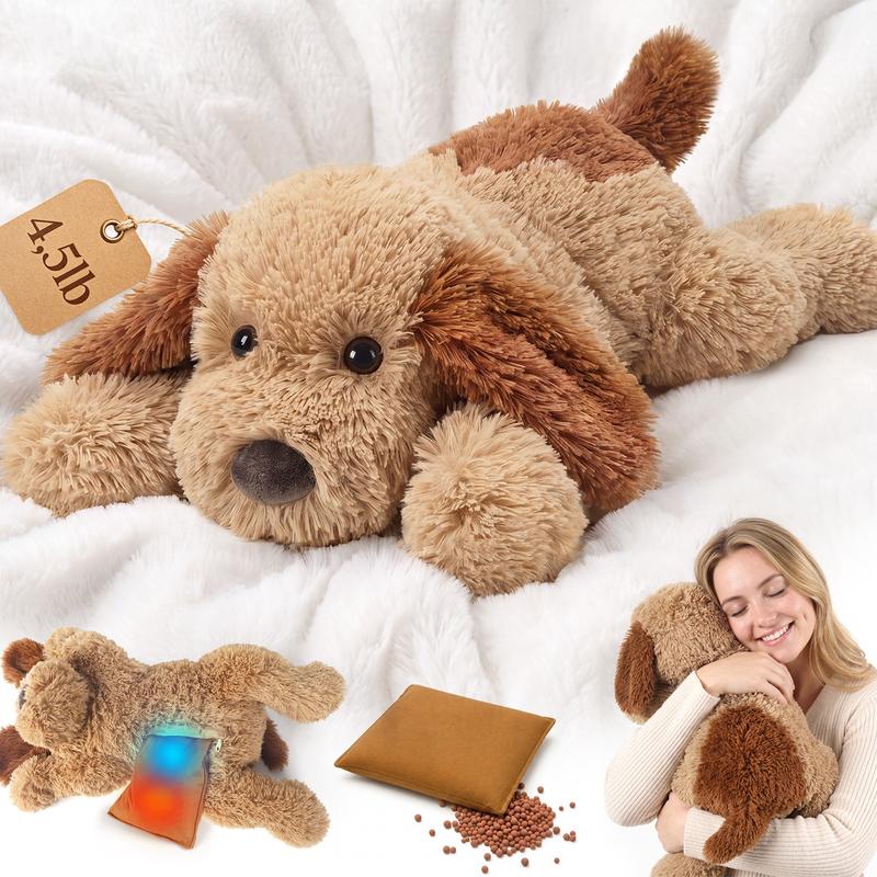 Weighted Stuffed Animal Heatable Plush by CUCKOOL, Lavender-Scented Highland Cow and Animal Companions for Cozy Downtime and Gift Giving