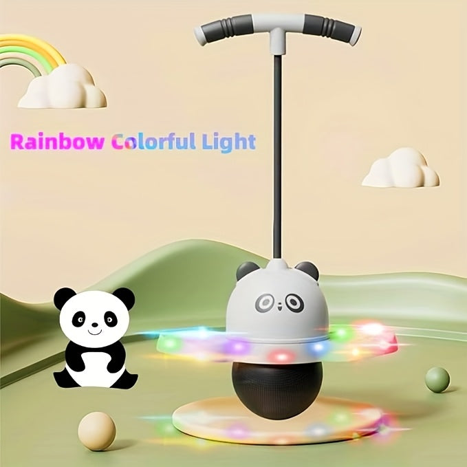 Pogo Ball Light Up LED for Kids Adults Up to 200LB - Colorful Balance Bounce Board Coordination Trick Jumper Indoor Outdoor Toy - Birthday Christmas Gift for Boys Girls Ages 6+