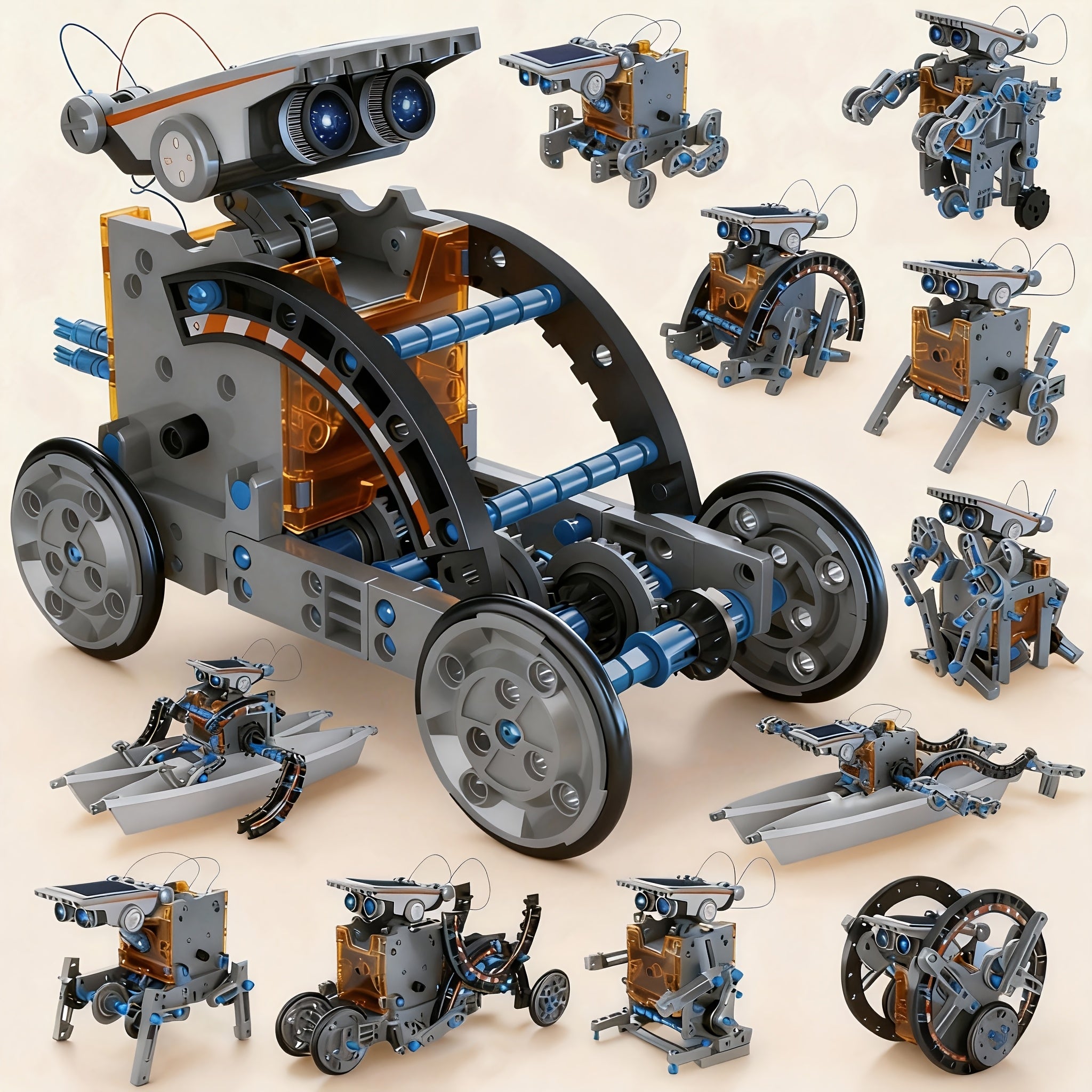 12-in-1 Solar Robot Kit for Kids – STEM Building Science Experiment Toy Educational Gift for Boys & Girls Ages 8-13