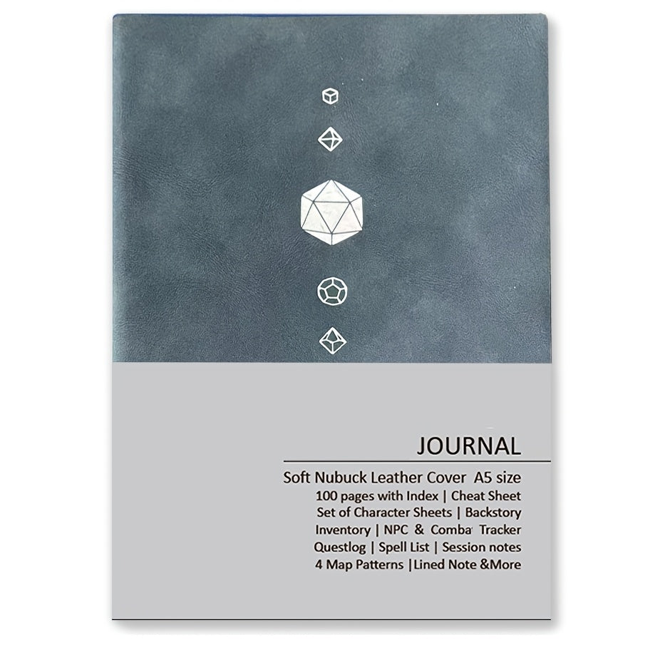DnD RPG Journal for D&D 5e 5R Players, 100-Page All-in-One Character Sheet Notebook with Quest Log, Spell Tracker, NPC Manager & Game Guide, Gift for Dungeon Masters