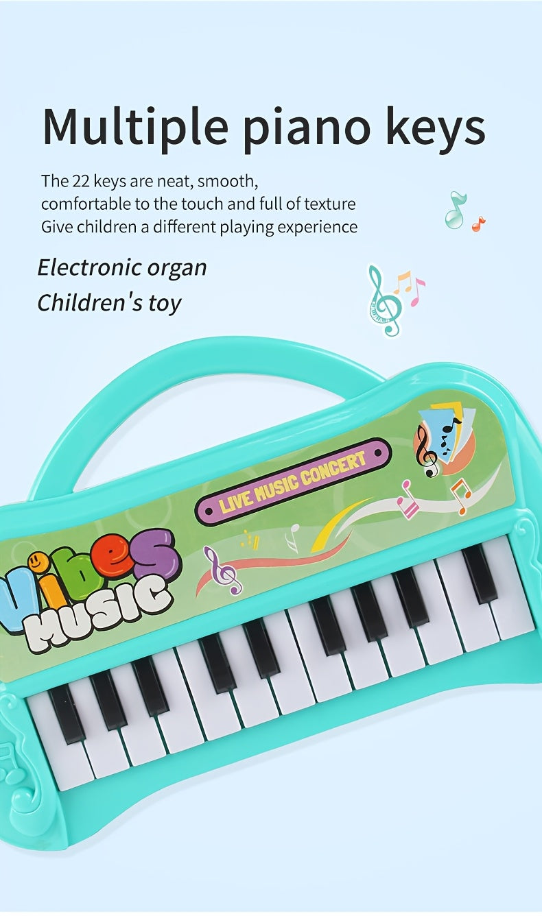 Kids Piano Keyboard Toy 13 Keys Portable Electronic Music Instrument for Toddlers Boys Girls Birthday Christmas Gift Educational STEM Toy
