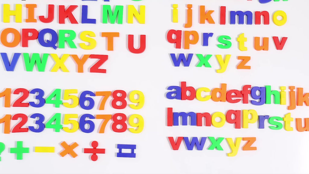 Magnetic Letters and Numbers Set 103pcs - Alphabet Fridge Magnets 1.75in Educational Learning Toy for Preschool Kids Spelling Counting Math