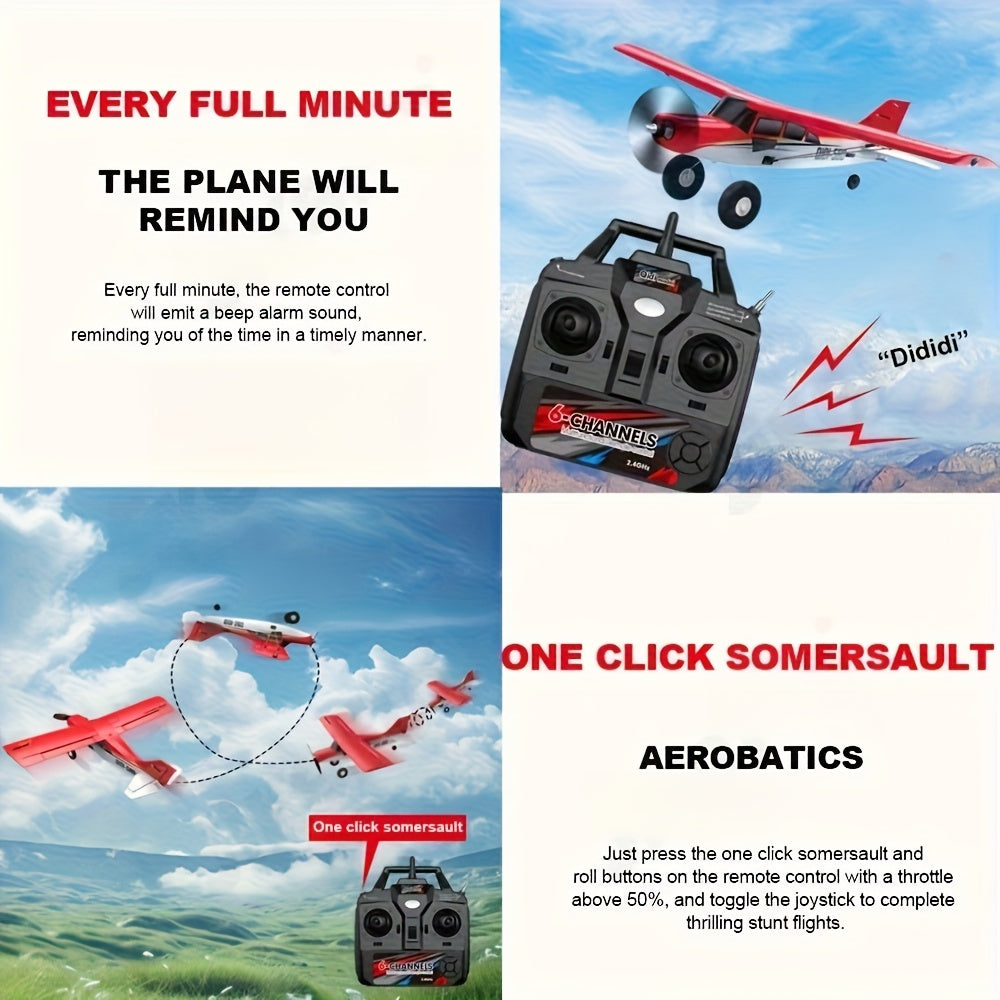 M7 RC Airplane 6-Channel Brushless Fixed Wing with 6-Axis Gyro 3D Stunts 120M Range EPP Foam Aircraft – Remote Control Plane Toy for Beginners & Advanced Pilots Kids Teens Gift