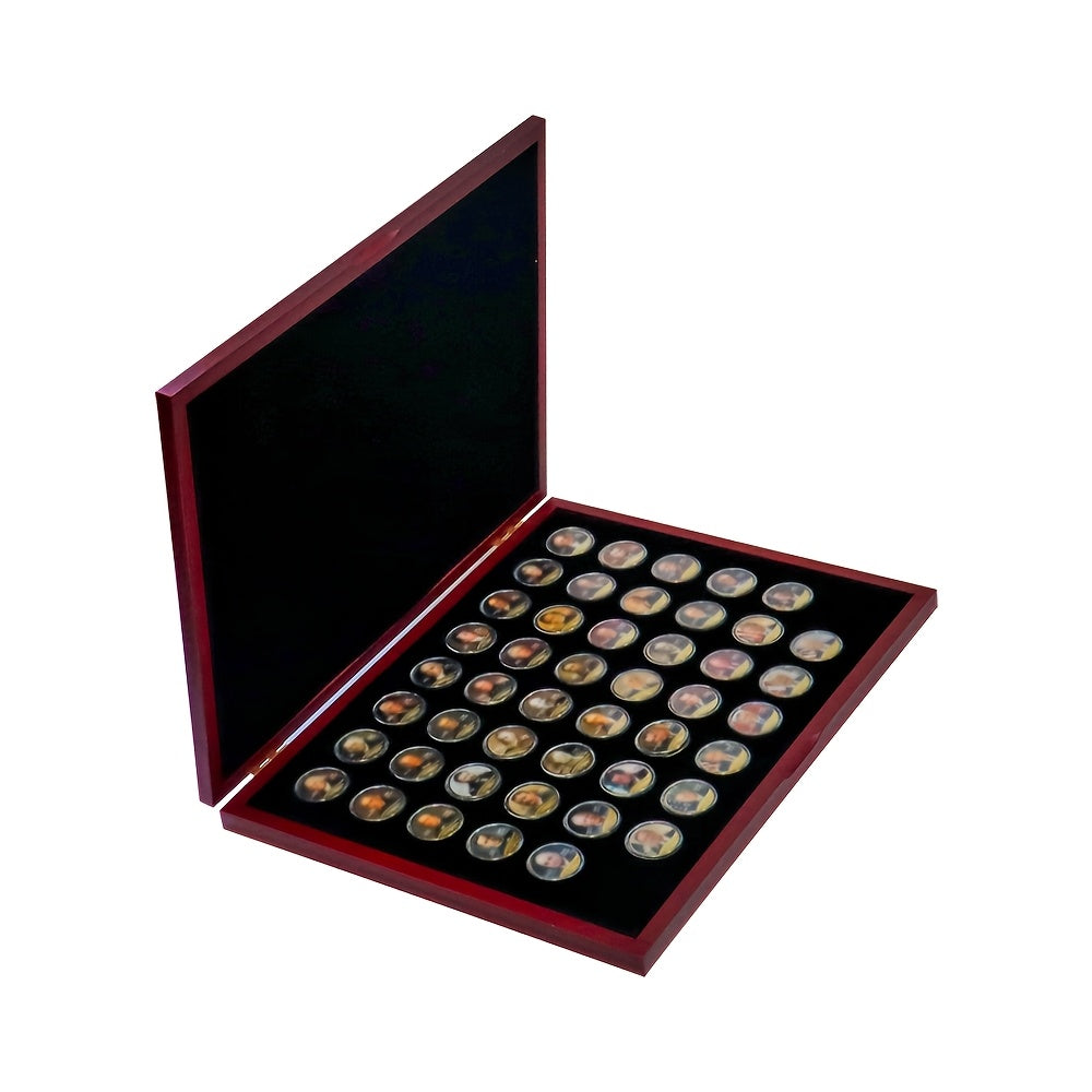 US Presidents Commemorative Coin Collection 46-Piece Set with Gift Box – Complete American Presidential Collector Coins – Unique Gift for Men, Fathers, History Buffs – Father's Day & Birthday Gift