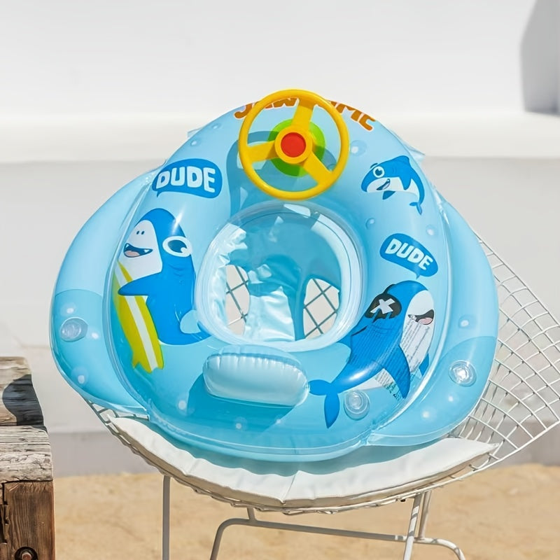 Cartoon Inflatable Pool Float for Kids & Adults – Fun Beach Floatie Water Toy Summer Pool Party Accessory Swimming Gift (Pink Green Blue)