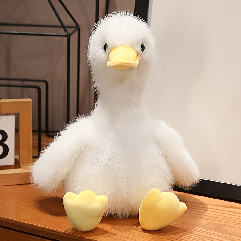 Duck Plush Stuffed Animal Toy 13 Inch – Super Soft Cartoon Duck Stuffed Animal in Yellow Pink White Black, Perfect Birthday Christmas Halloween Gift for Kids Toddlers Girls Boys