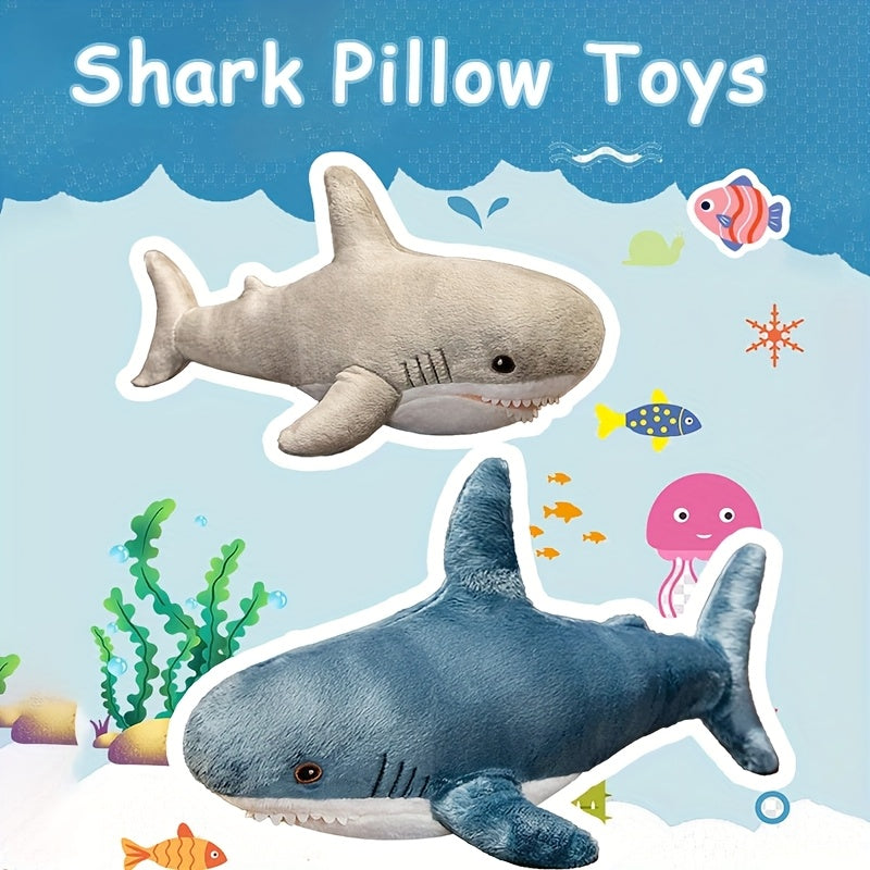 61cm / 24 Inch Shark Stuffed Animal Plush Toy – Soft Shark Plush Pillow, Cute Sea Animal Doll, Room Decor, Birthday Gift for Boys Girls Kids Adults, Multiple Colors