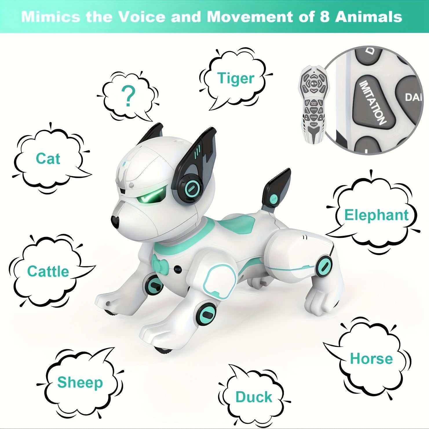 Robot Dog Toy for Kids, Interactive Electronic Pet with Sound & Stunts, AI Programmable Companion, Birthday Gift for Boys Girls Ages 5+