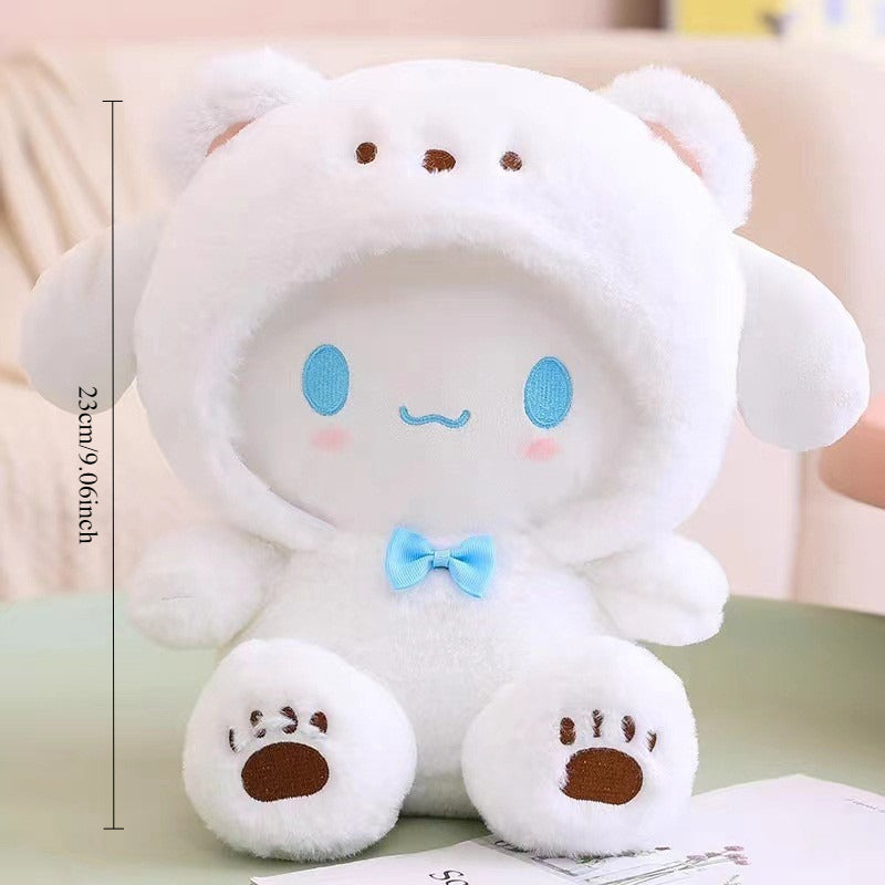 Cute Character Plush Dolls Stuffed Animals - Kawaii Dog & Kuromi Style Plushies for Girls, Soft Anime Plush Toy Gift for Birthday Easter Christmas Holiday, Room Decor Collectible Plush