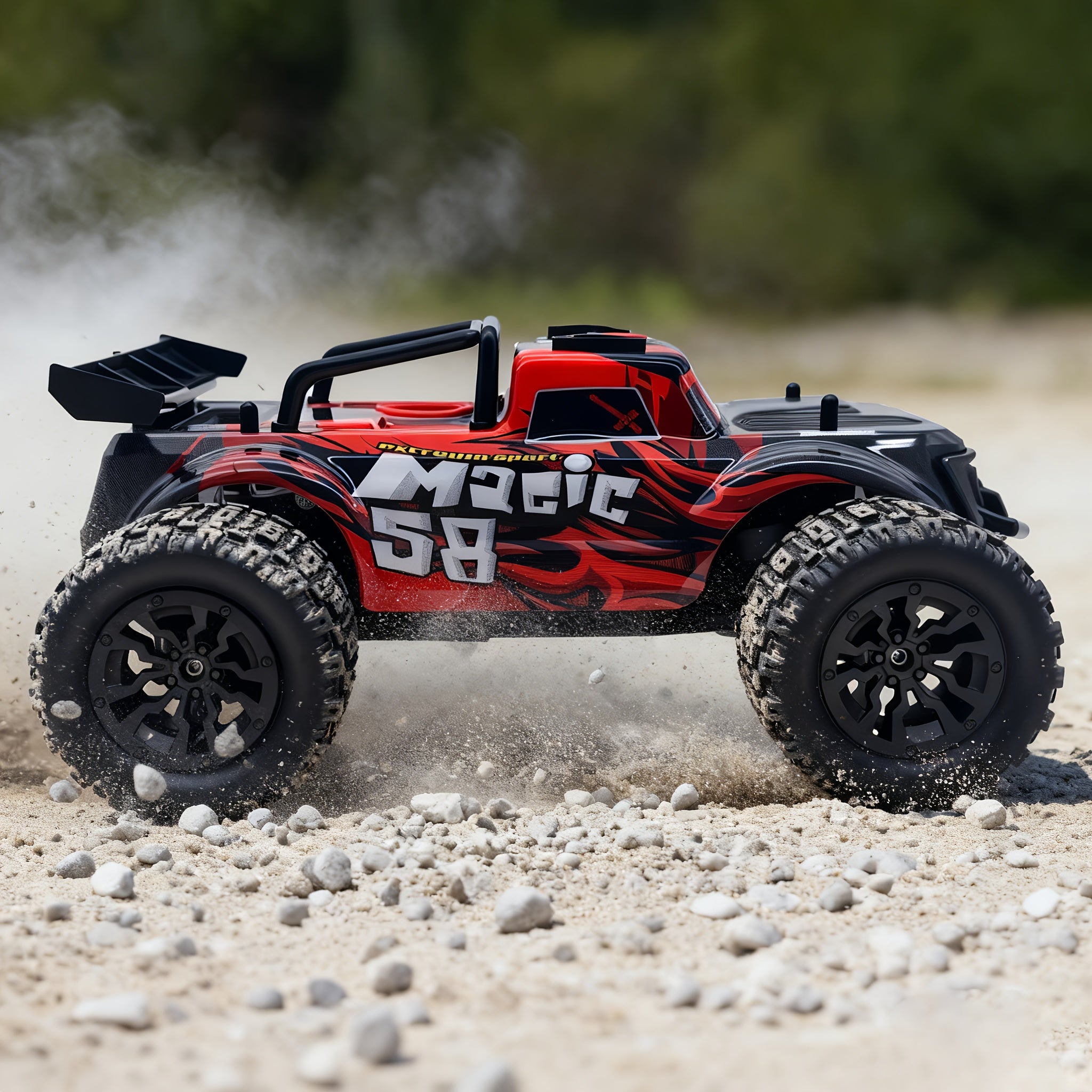1:18 Scale RC Car 25MPH Dual Motor Off-Road Remote Control Car with Dual Color Sturdy Shell – High-Speed Racing Track Car for Boys Kids Halloween Christmas Gift