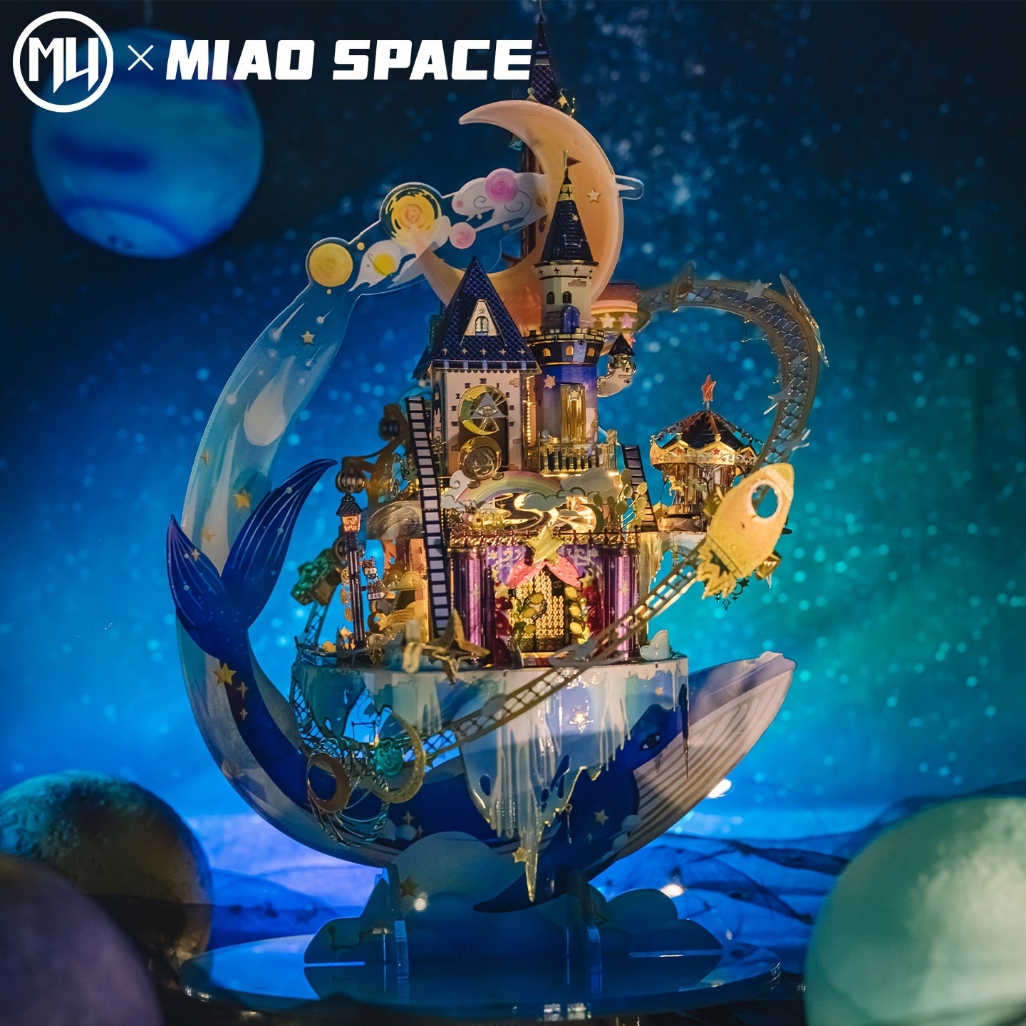 3D Metal Puzzle Star Playground Model Kit – Handcrafted Garden Building Set, Unique Birthday Gift for Teens Adults Girlfriends, Ages 14+