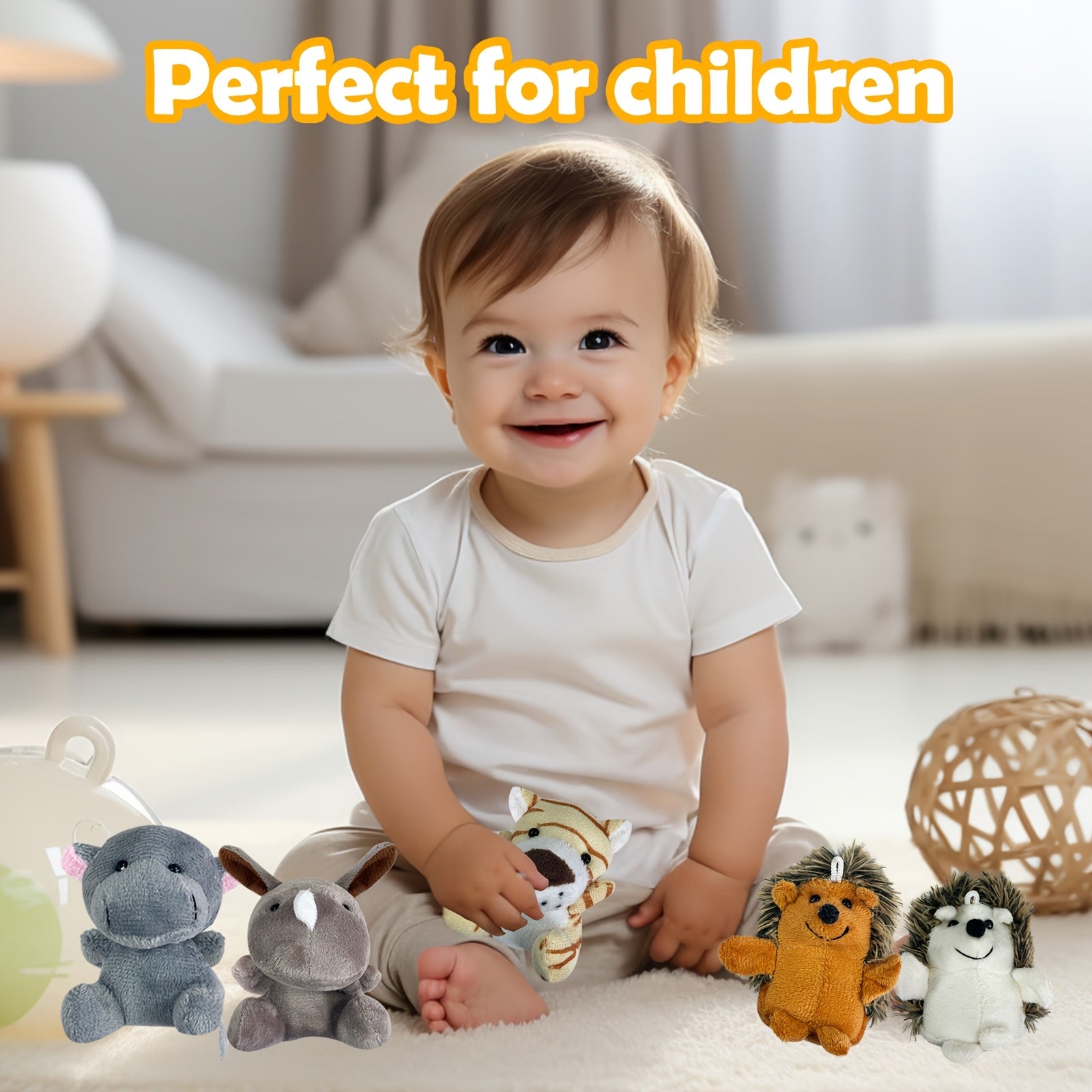 Mini Forest Animal Plush Toys Bulk 12 or 24 Pcs – Cute Small Stuffed Animals for Animal Theme Party, Classroom Treasure Box, Party Favors & Kids Birthday Gifts