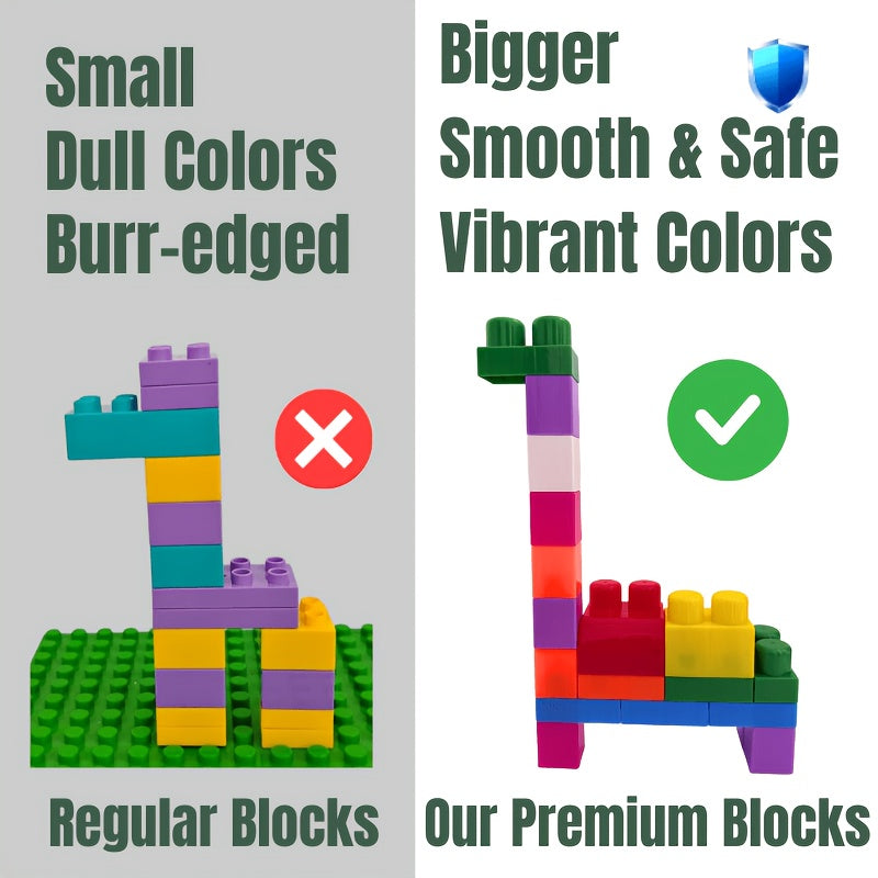 Educational Stacking Blocks for Toddlers 30 Pcs Number Learning Building Blocks with Decals Ages 12M Plus STEM Toy for Boys Girls - Baby Shower Gift