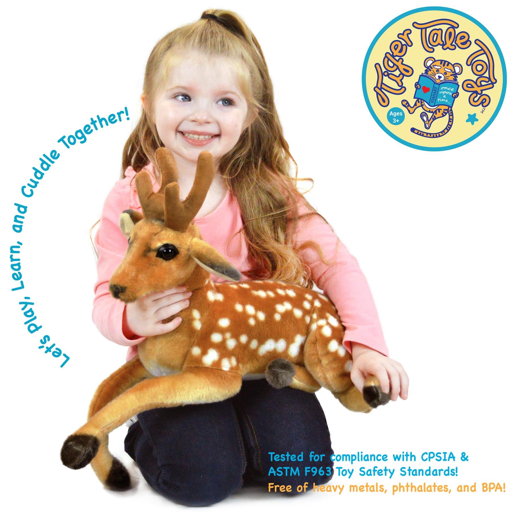 Dorbin The Deer 21 Inch Stuffed Animal Plush by Viahart - Large Soft Deer Stuffed Animal, Premium Quality Plush Toy for Kids Ages 3+, Birthday Christmas Gift for Boys Girls