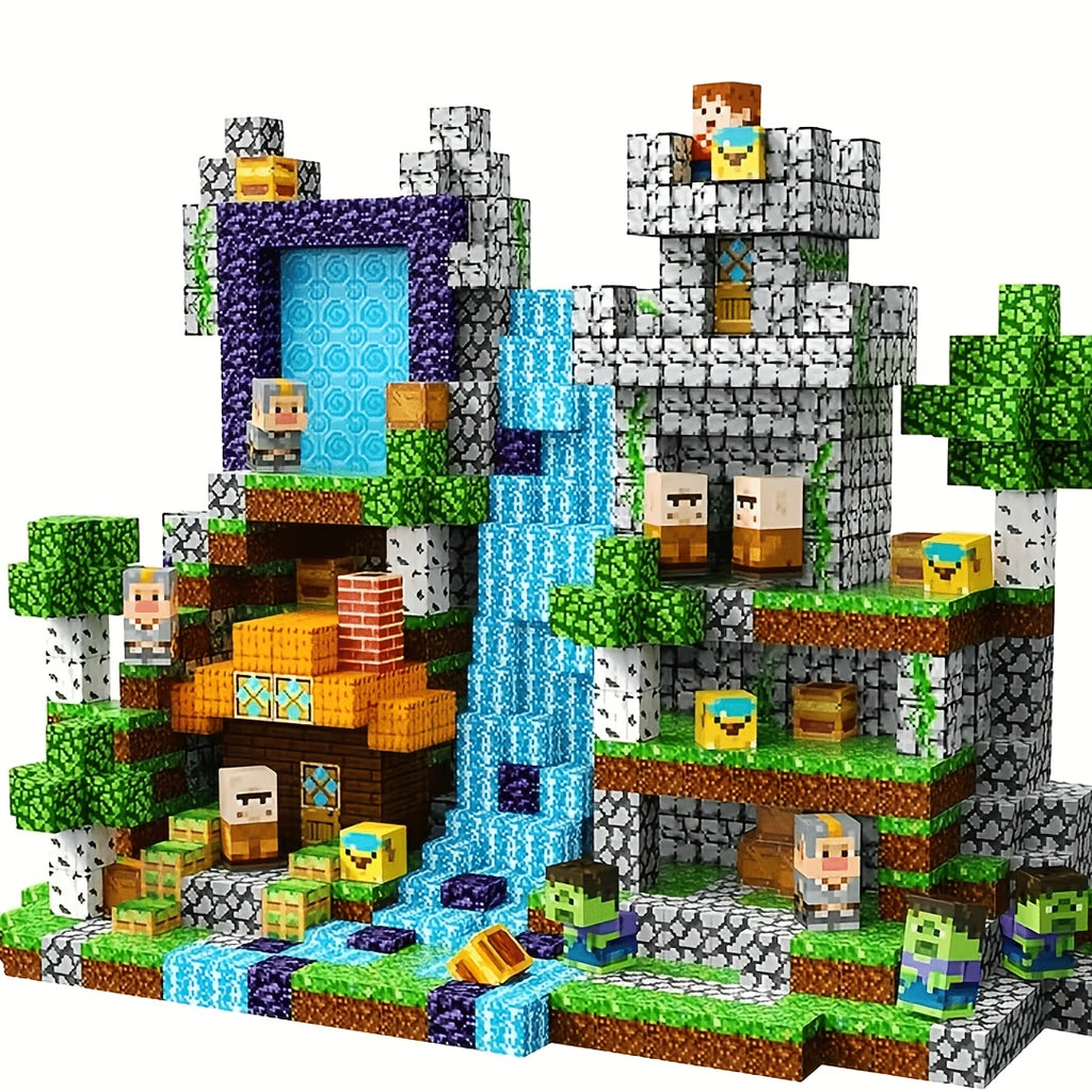 Magnetic Building Blocks Set 100/210pcs STEM Sensory ABS Construction Toy for Kids Ages 3+ - Creative Birthday Halloween Christmas Gift Random Colors