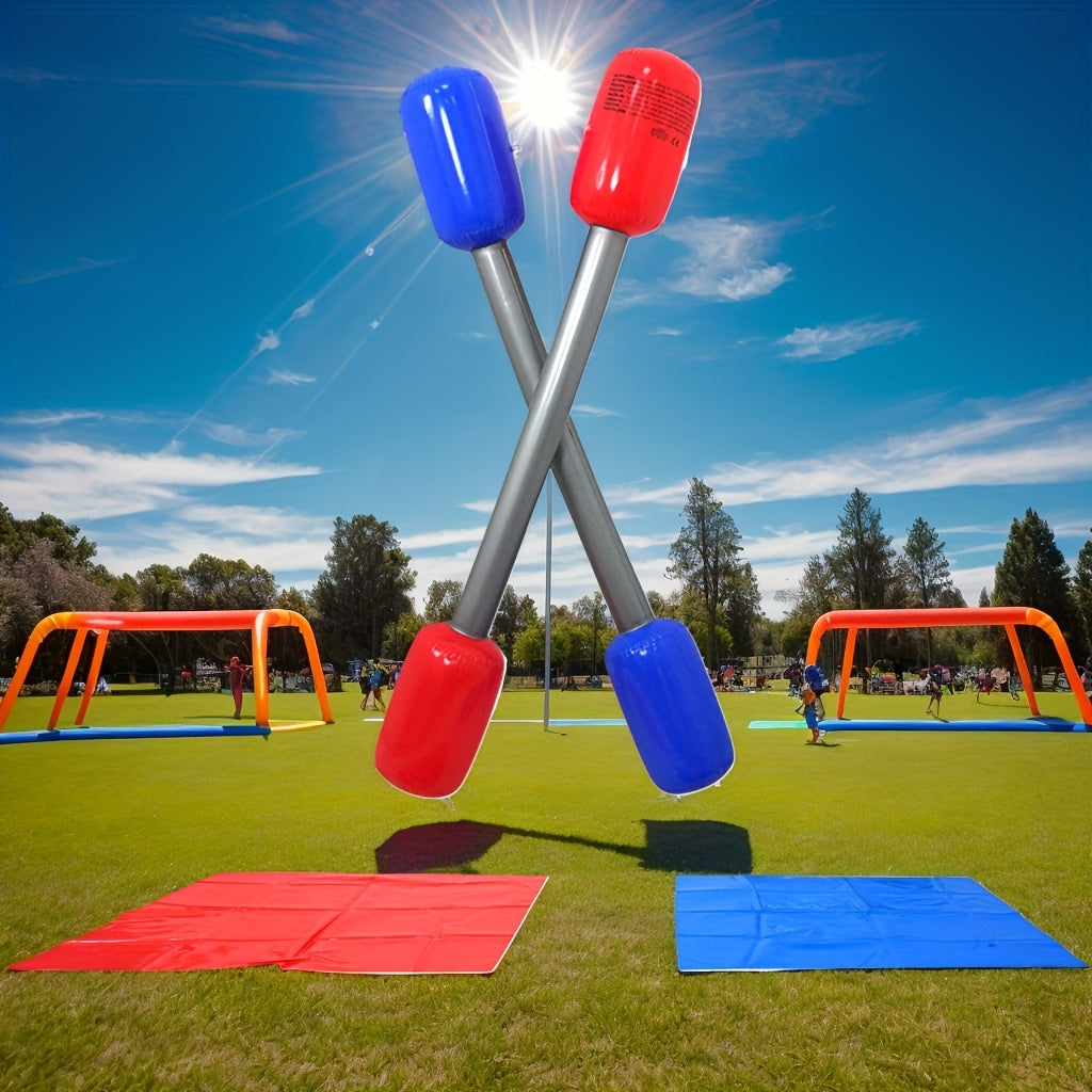 Inflatable Boxing Stick Set PVC Jousting Boppers with Cushion Pads for Adults Teens Party Team Building Bar Outdoor Fun Ages 14+ Birthday Christmas Gift