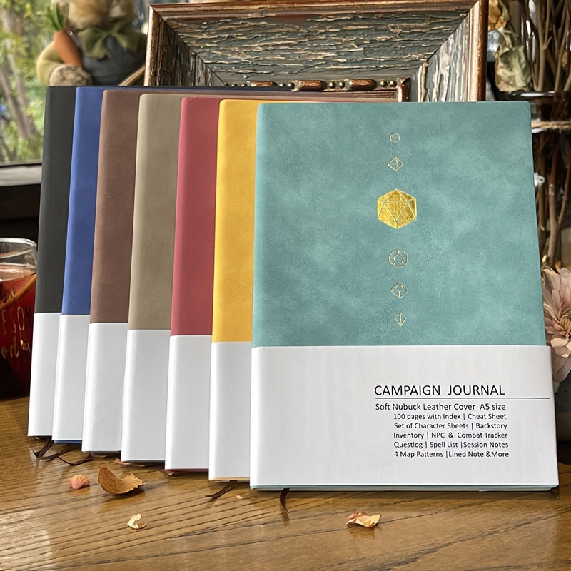 DnD RPG Journal for D&D 5e 5R Players, 100-Page All-in-One Character Sheet Notebook with Quest Log, Spell Tracker, NPC Manager & Game Guide, Gift for Dungeon Masters
