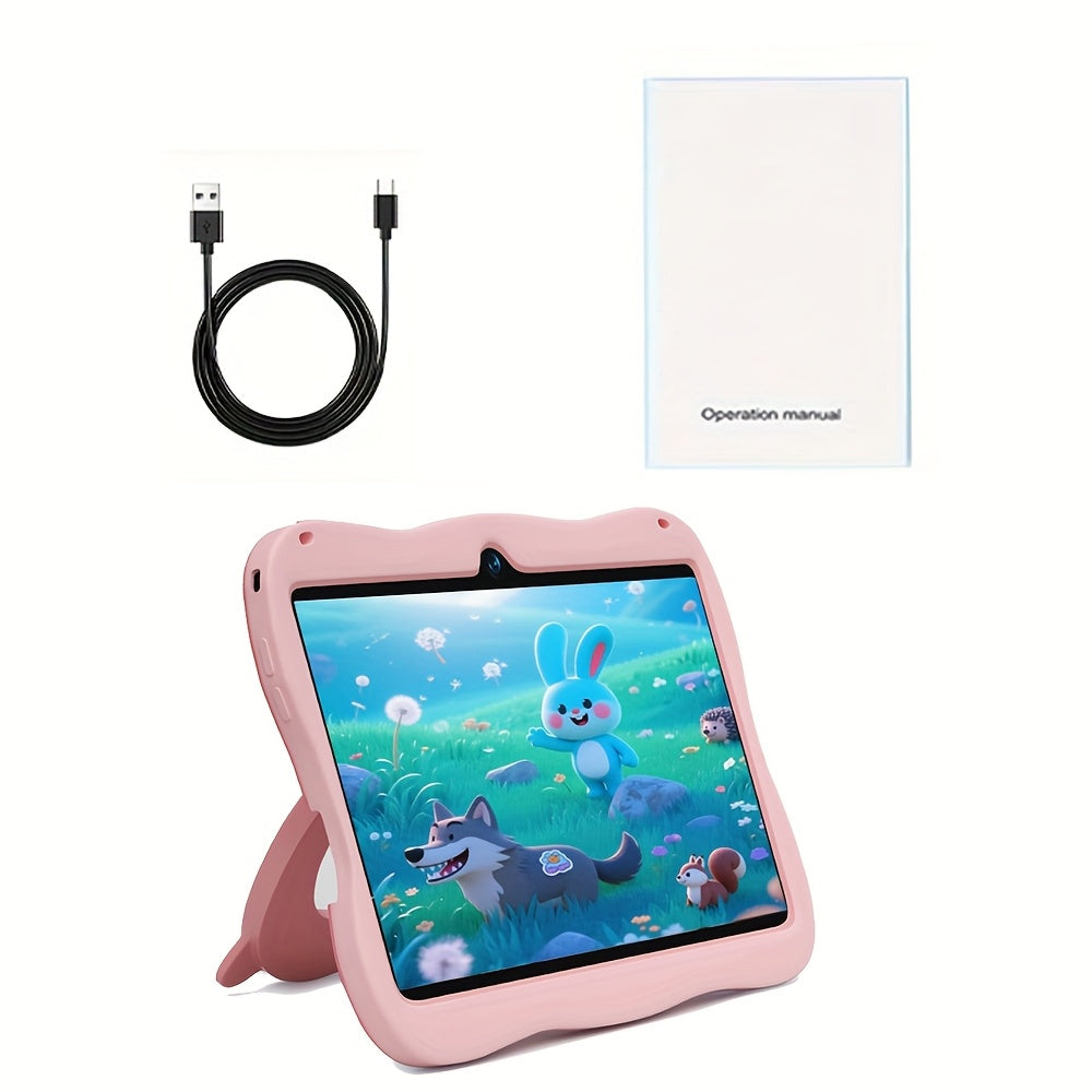 Kids Tablet 7-Inch HD Screen Android 14 6GB RAM 32GB ROM with EVA Shockproof Case Parental Controls Ad-Free Educational Apps – Best Gift for Children Boys Girls