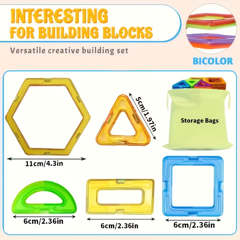 Magnetic Building Blocks STEM Tiles for Kids 67 & 99 Piece Sets – Large Magnetic Tiles DIY 3D Construction Kit, Creative Educational Toy for Boys Girls Ages 3+