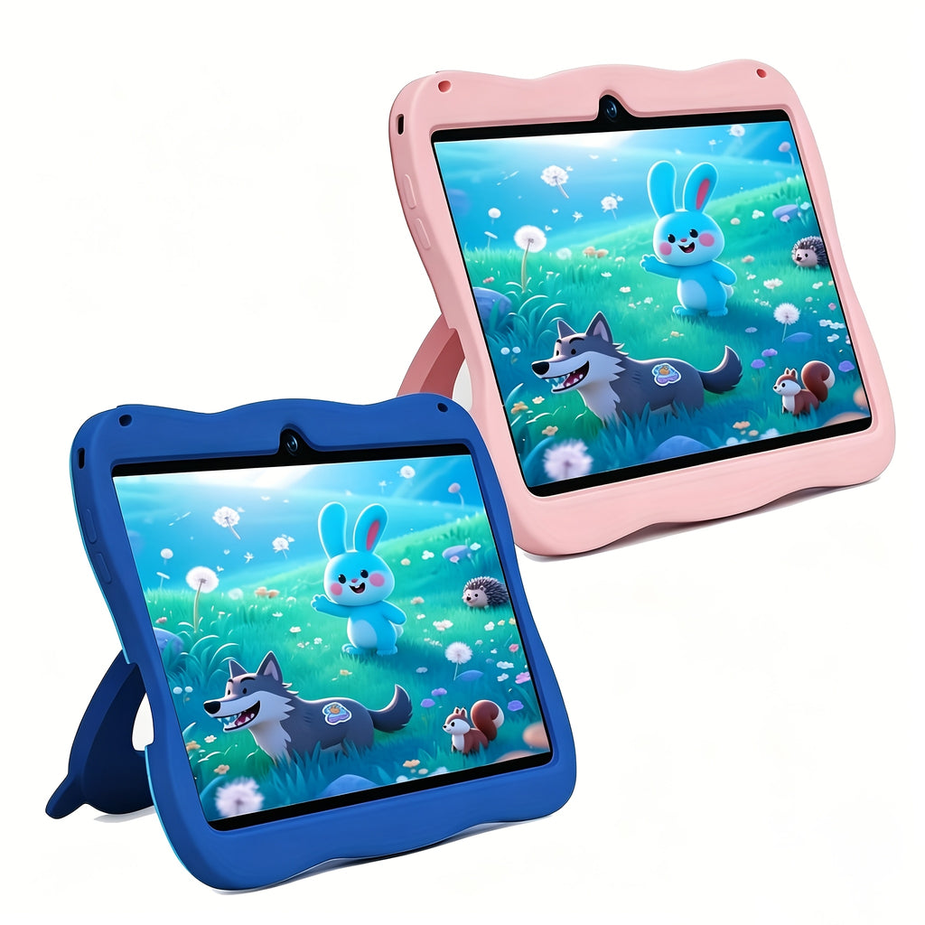 Kids Tablet 7-Inch HD Screen Android 14 6GB RAM 32GB ROM with EVA Shockproof Case Parental Controls Ad-Free Educational Apps – Best Gift for Children Boys Girls