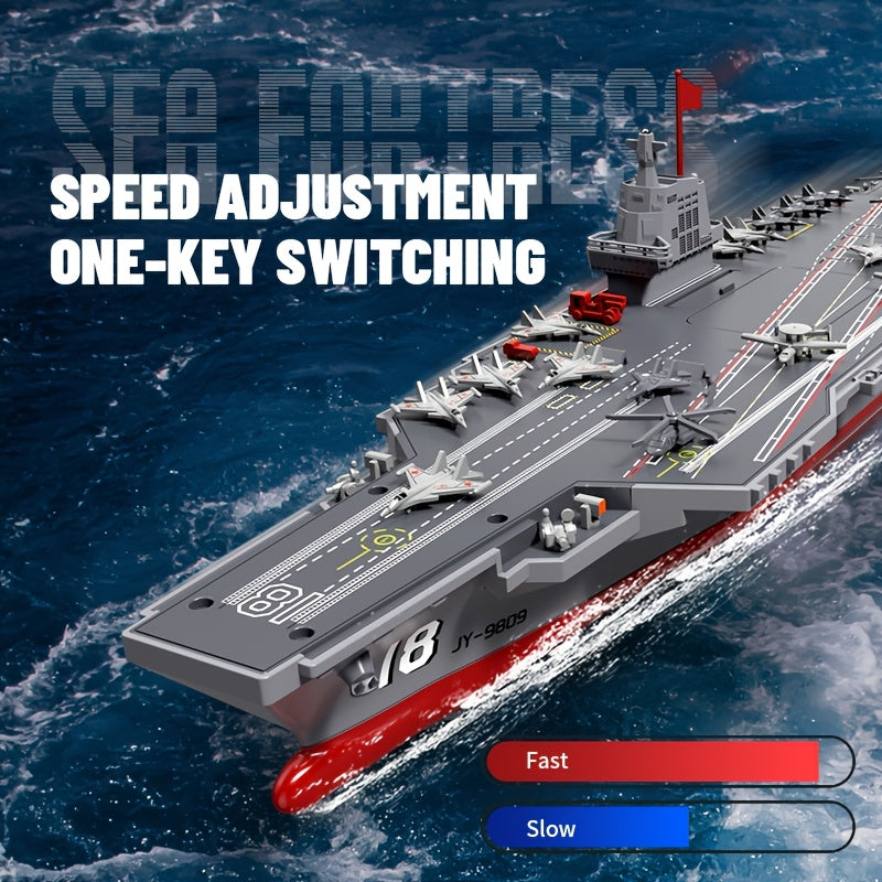 RC Aircraft Carrier Ship 1:800 Scale Fujian Model DIY Assembly Remote Control Boat Water Activated Sound Effects Adult Hobby Gift