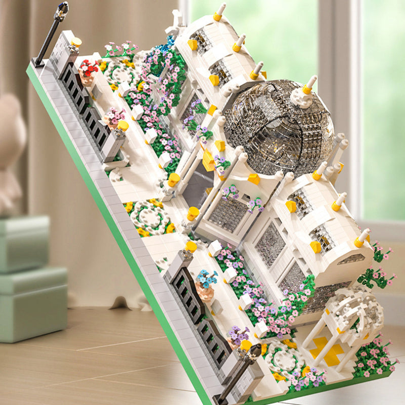 Garden Plaza Building Blocks 6700pcs Advanced Micro-Landscape Architecture Model Kit for Adults Teens Ages 14+ - Display Collector Gift for Christmas Birthday Halloween