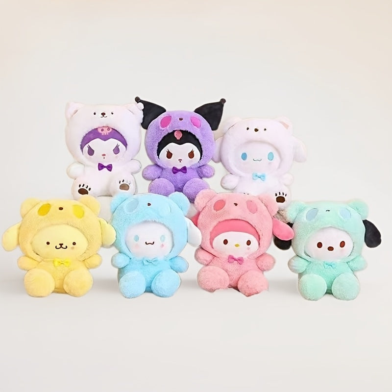 Cute Character Plush Dolls Stuffed Animals - Kawaii Dog & Kuromi Style Plushies for Girls, Soft Anime Plush Toy Gift for Birthday Easter Christmas Holiday, Room Decor Collectible Plush