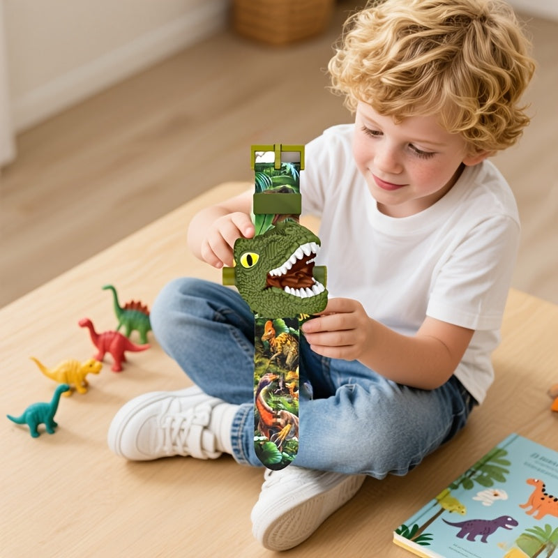 Kids Dinosaur Projection Watch Toy with 24 Dino Patterns & Real Time Display - Fun Dragon Watch Projects Dinosaur Adventure World Birthday Holiday Gift for Boys Girls